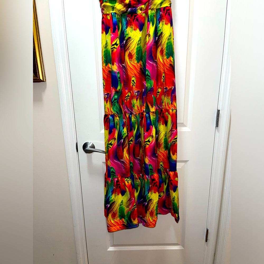 NIB Women’s Metamorphosis Girl Long Vibrant Sexy Summer Maxi Dress. Size Large - Picture 8 of 12